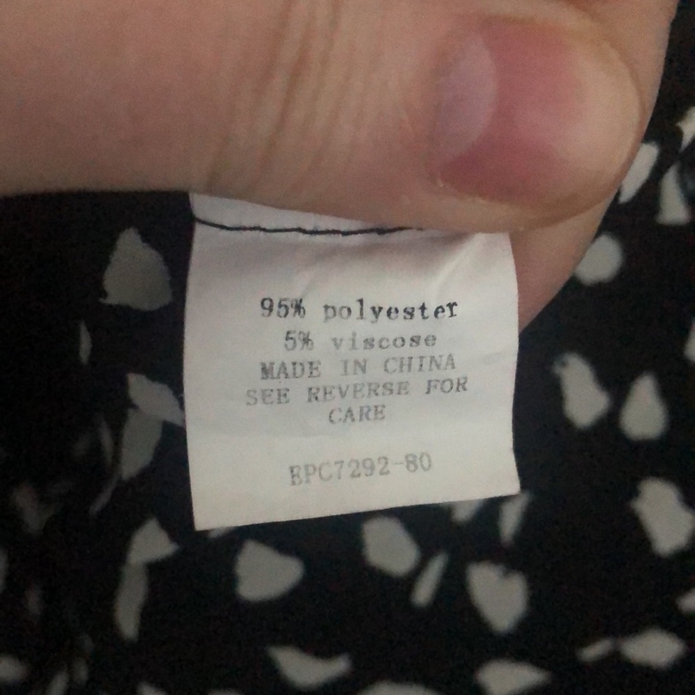 💰3 for$15) size 8 Black & white Pant Suit with pockets - Picture 8 of 8